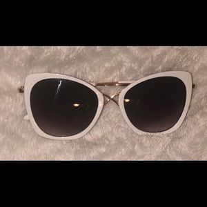 White Cat Eye Sunglasses
